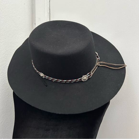 Vintage Golden Gate Hat & Cap Co. Black 100% Wool Western “Bolero”Hat, Size XL main image 14